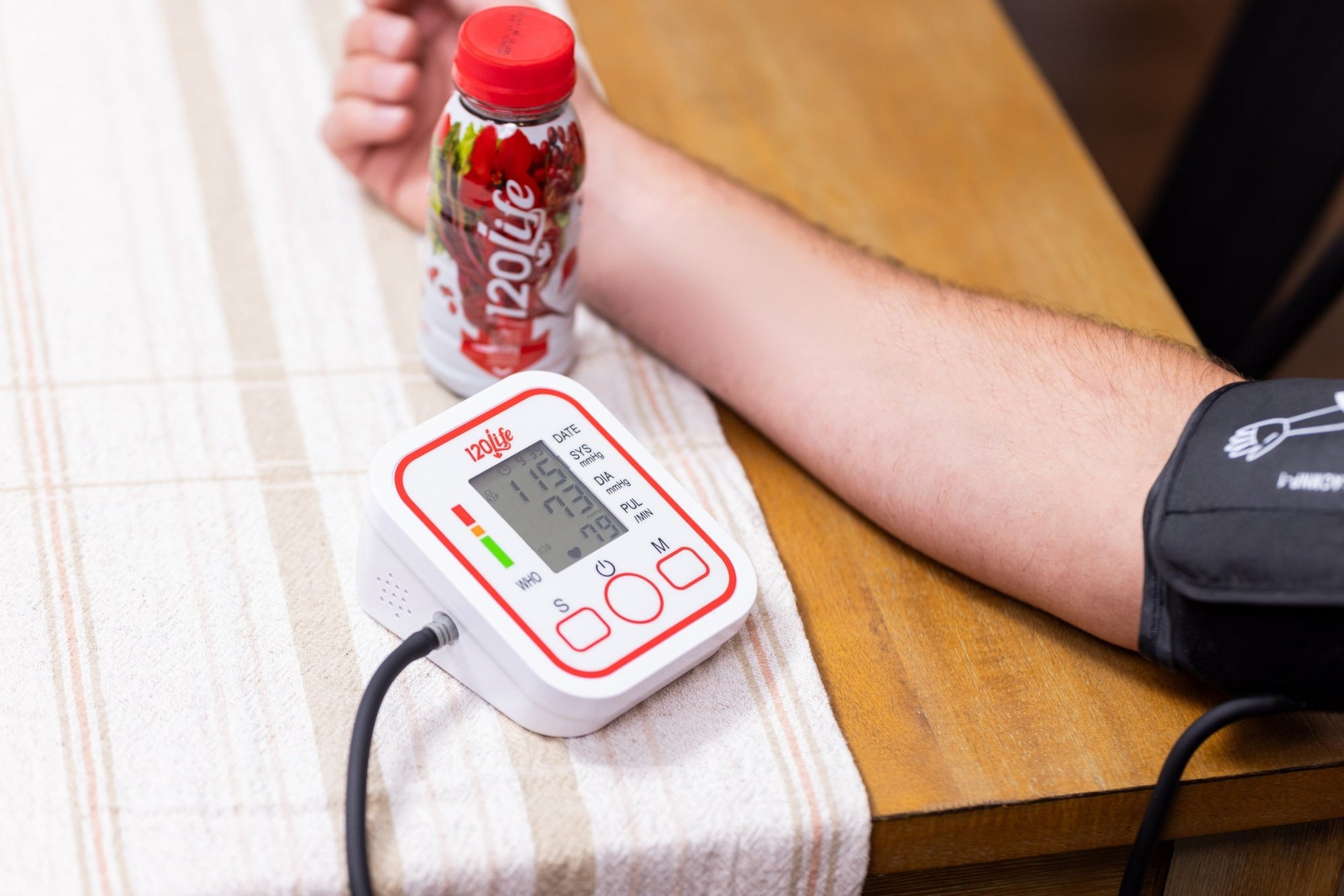 120/Life BP Monitor - 120 Life Blood Pressure Functional Beverage